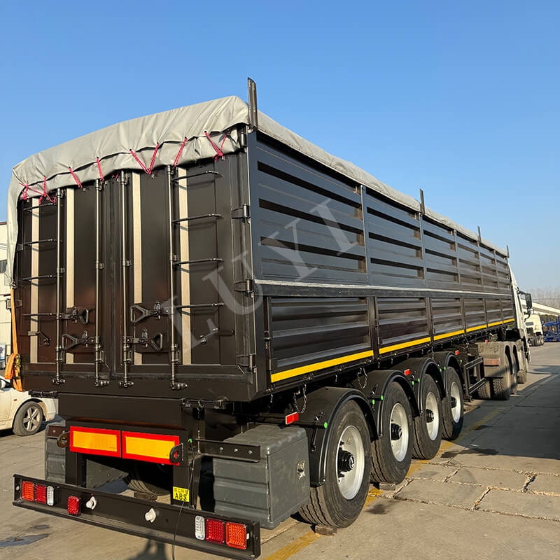 ตอบสนองความต้องการได้อย่างแม่นยำ: รถกึ่งพ่วงดัมพ์ Luyi 4 เพลา 80 ตันมุ่งหน้าสู่กายอานา