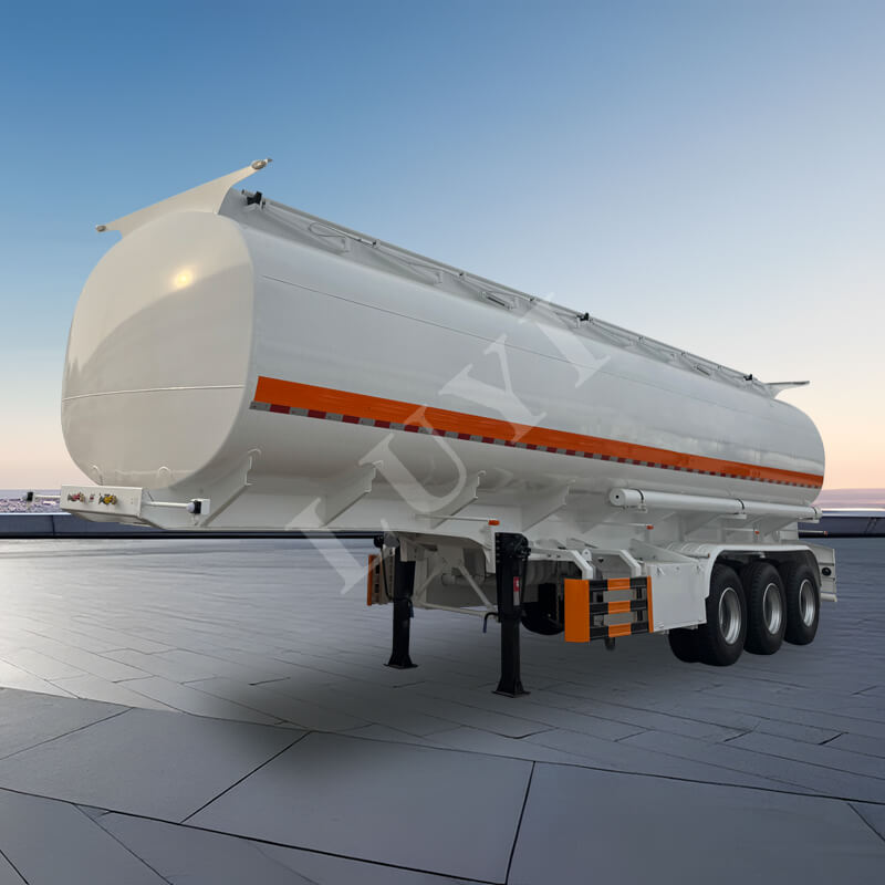 รถกึ่งพ่วงถังน้ำมันเหล็กคาร์บอน 3 เพลา 40,000 ลิตร