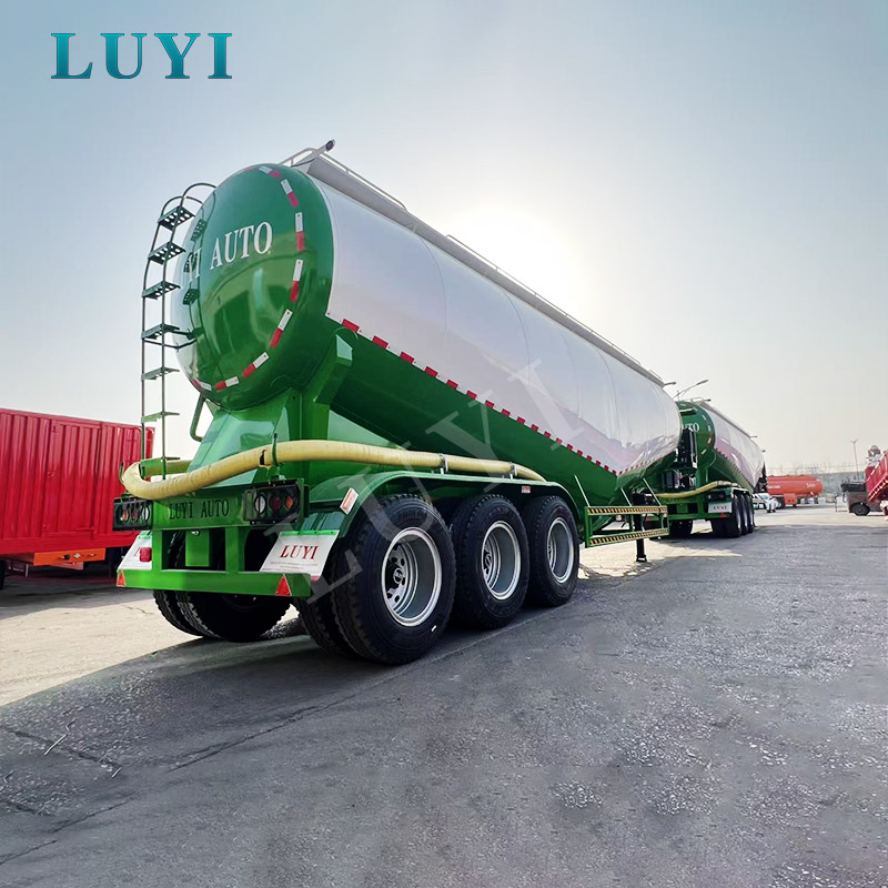 รถกึ่งพ่วงถังผง 3 เพลา 60 ลบ.ม. สำหรับซีเมนต์ เถ้าลอย และผงแห้งเทกอง