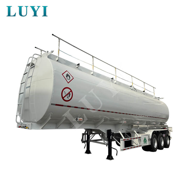 รถกึ่งพ่วงถังเชื้อเพลิงอลูมิเนียม 42,000 ลิตร 3 เพลา