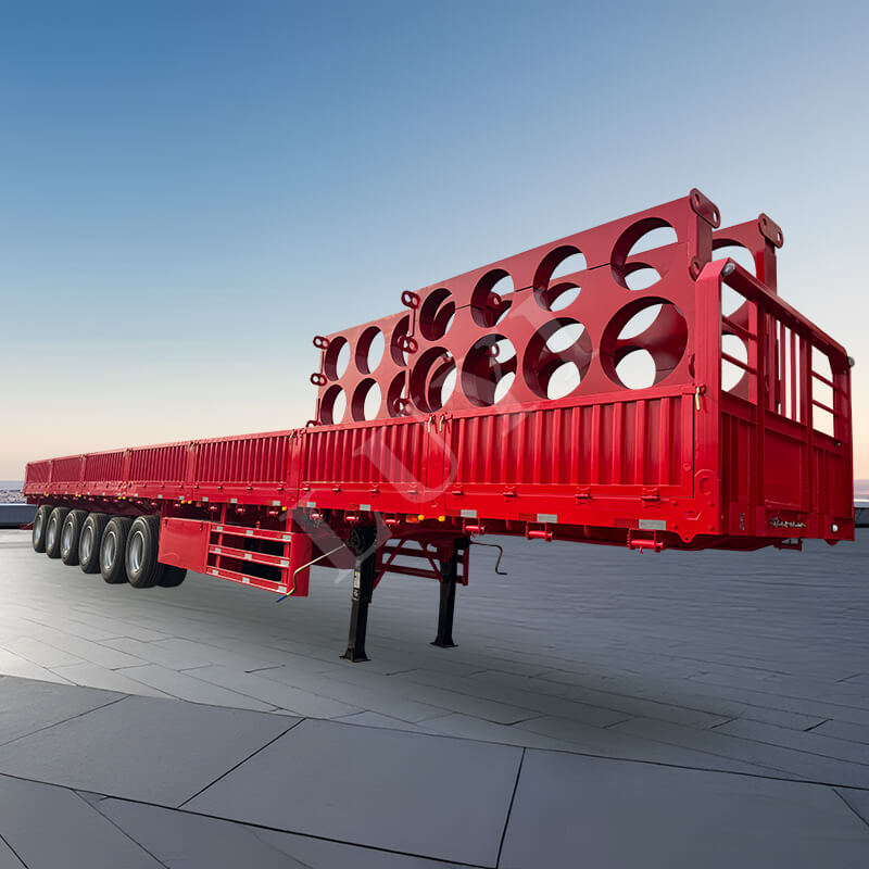 รถกึ่งพ่วงติดผนัง 6 เพลา 15.5 เมตร 80-100 ตัน 40 ฟุต รถกึ่งพ่วงติดผนัง 6 เพลา 15.5 เมตร 80-100 ตัน 40 ฟุต