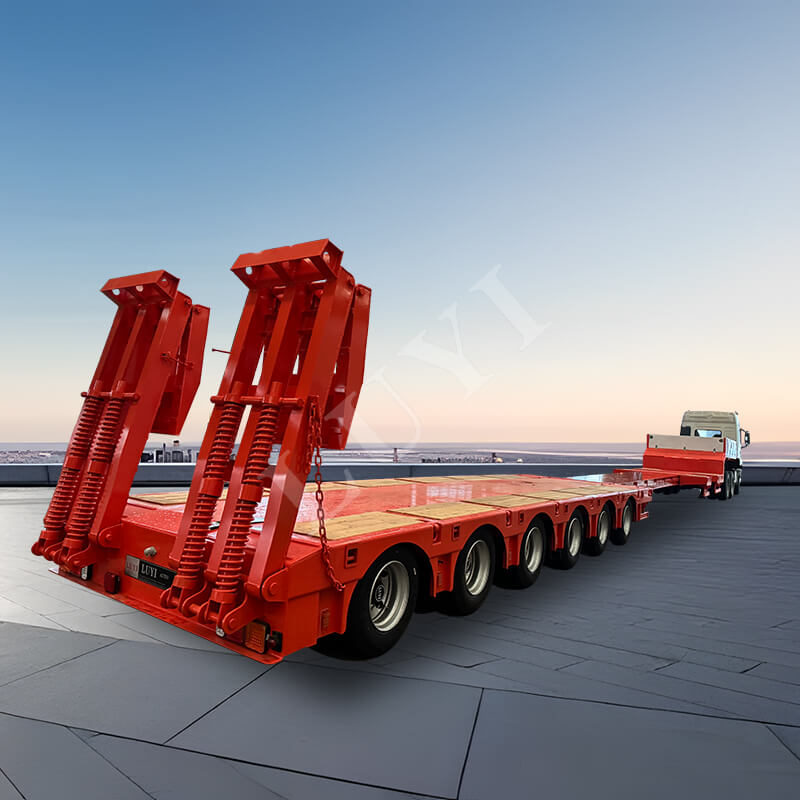 รถพ่วง 6 เพลา, 80 ตัน, 100 ตัน, คอห่าน 120 ตัน, รถพ่วงพื้นต่ำแบบยืดหดได้ รถพ่วง 6 เพลา, 80 ตัน, 100 ตัน, คอห่าน 120 ตัน, รถพ่วงพื้นต่ำแบบยืดหดได้