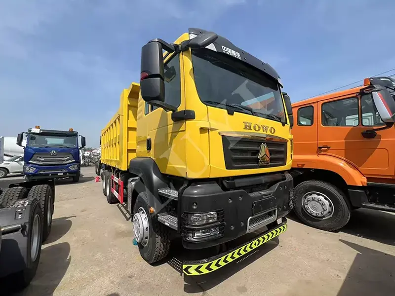 Yellow HOWO Dump Truck