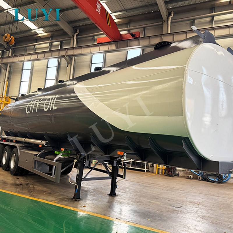 LUYI ราคาโรงงาน 3 เพลา 40,000 ลิตรรถกึ่งพ่วงถังน้ำมัน