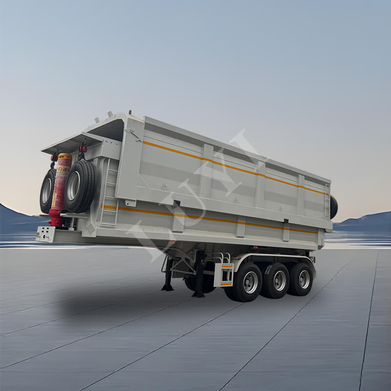 รถกึ่งพ่วงดัมพ์สามเพลา 60-80 ตัน