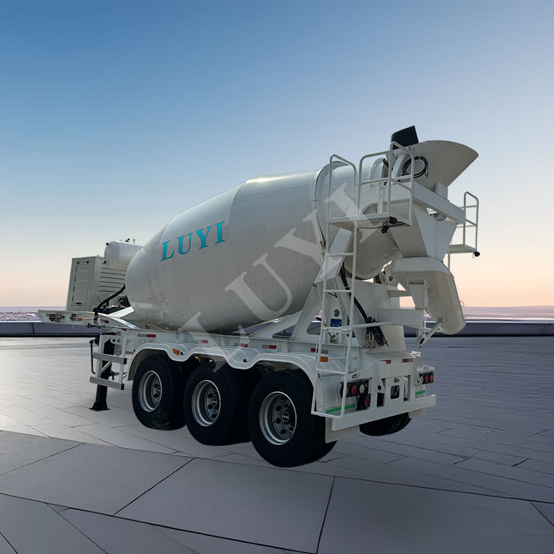 รถกึ่งพ่วงผสมปูนซิเมนต์ 3 เพลา ความจุ 12 ลูกบาศก์เมตร