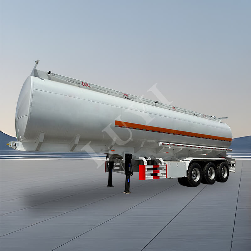 รถกึ่งพ่วงถังน้ำมัน 55,000 ลิตร เหล็กกล้าคาร์บอนสามแกน